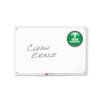 Iq Total Erase Board, 11 X 7, White, Clear Frame