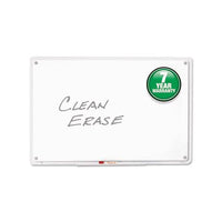 Iq Total Erase Board, 36 X 23, White, Clear Frame