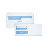 Double Window Redi-seal Security-tinted Envelope, #9, Commercial Flap, Redi-seal Closure, 3.88 X 8.88, White, 250-carton