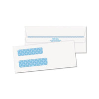 Double Window Redi-seal Security-tinted Envelope, #8 5-8, Commercial Flap, Redi-seal Closure, 3.63 X 8.63, White, 500-box