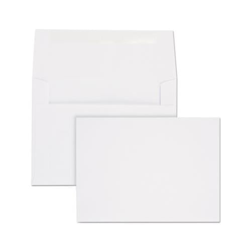 Greeting Card-invitation Envelope, A-6, Square Flap, Gummed Closure, 4.75 X 6.5, White, 100-box