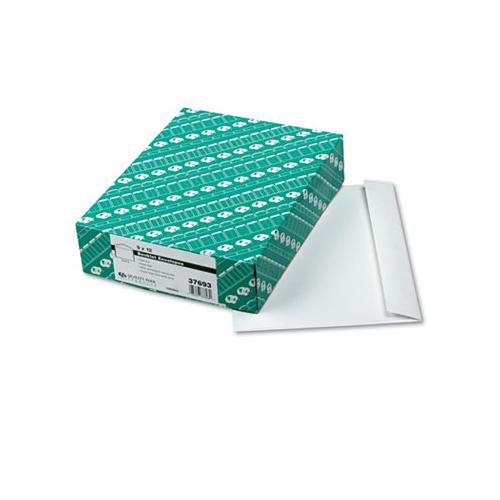 Open-side Booklet Envelope, #10 1-2, Hub Flap, Gummed Closure, 9 X 12, White, 100-box
