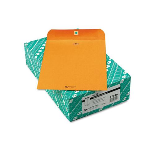Clasp Envelope, #10 1-2, Cheese Blade Flap, Clasp-gummed Closure, 9 X 12, Brown Kraft, 100-box
