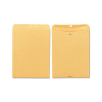 Clasp Envelope, #15 1-2, Cheese Blade Flap, Clasp-gummed Closure, 12 X 15.5, Brown Kraft, 100-box