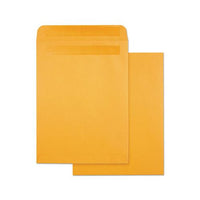 High Bulk Self-sealing Envelopes, #10 1-2, Cheese Blade Flap, Redi-seal Closure, 9 X 12, Brown Kraft, 100-box