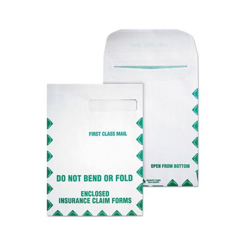 Redi-seal Insurance Claim Form Envelope, Cheese Blade Flap, Redi-seal Closure, 9 X 12.5, White, 100-box
