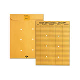 Brown Kraft Resealable Redi-tac Interoffice Envelope, #97, One-sided Five-column Format, 10 X 13, Brown Kraft, 100-box