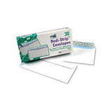 Redi-strip Security Tinted Envelope, #10, Commercial Flap, Redi-strip Closure, 4.13 X 9.5, White, 30-box