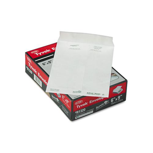 Catalog Mailers, Dupont Tyvek, #6 1-2, Cheese Blade Flap, Redi-strip Closure, 6 X 9, White, 100-box