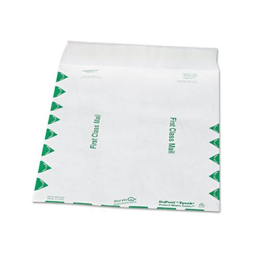 First Class Catalog Mailers, Dupont Tyvek, #12 1-2, Cheese Blade Flap, Redi-strip Closure, 9.5 X 12.5, White, 100-box