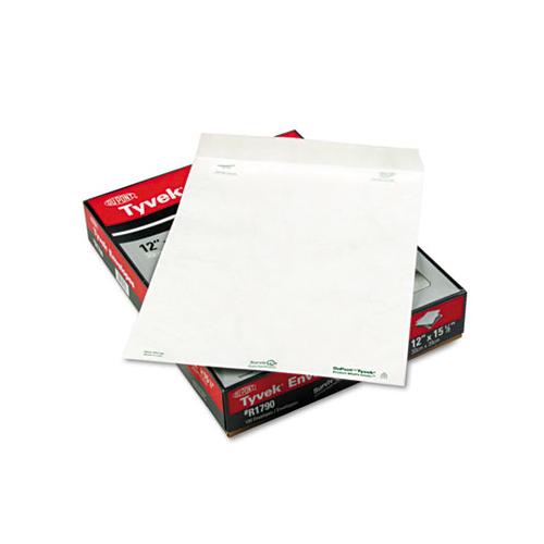 Catalog Mailers, Dupont Tyvek, #15 1-2, Cheese Blade Flap, Redi-strip Closure, 12 X 16, White, 100-box