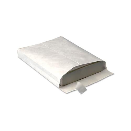 Open End Expansion Mailers, Dupont Tyvek, #13 1-2, Cheese Blade Flap, Redi-strip Closure, 10 X 13, White, 100-carton