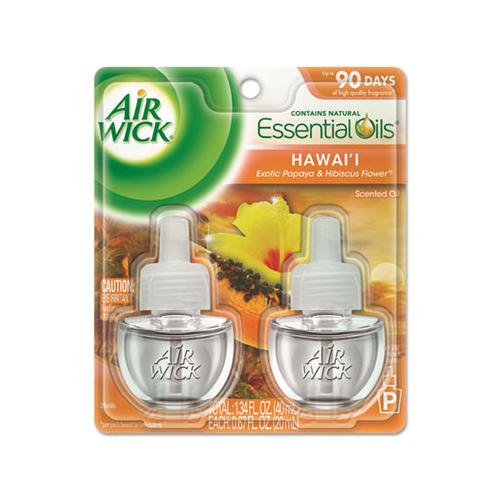 Scented Oil Twin Refill, Hawai'i Exotic Papaya-hibiscus Flower, 0.67 Oz, 6-carton