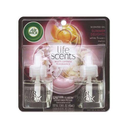 Life Scents Scented Oil Refills, Summer Delights, 0.67 Oz, 2-pack, 6 Packs-carton