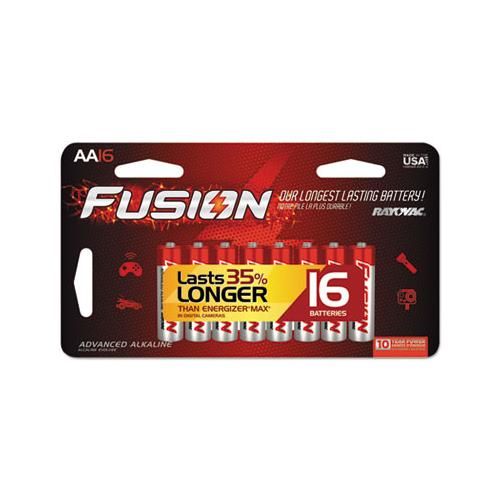 Fusion Advanced Alkaline Aa Batteries, 16-pack