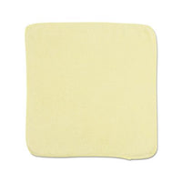 Microfiber Cleaning Cloths, 12 X 12, Yellow, 24-bag