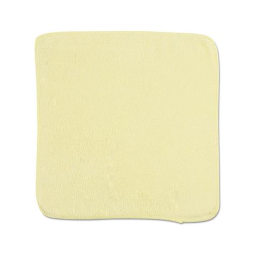 Microfiber Cleaning Cloths, 12 X 12, Yellow, 24-bag