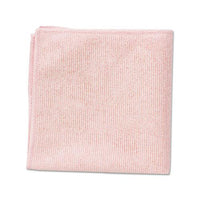 Microfiber Cleaning Cloths, 16 X 16, Pink, 24-pack