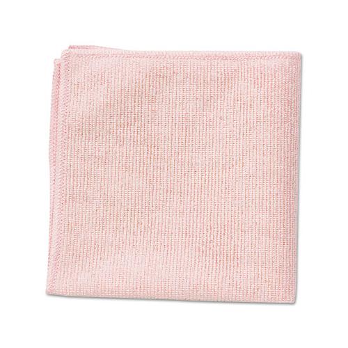 Microfiber Cleaning Cloths, 16 X 16, Pink, 24-pack