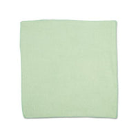 Microfiber Cleaning Cloths, 16 X 16, Green, 24-pack