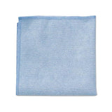 Microfiber Cleaning Cloths, 16 X 16, Blue, 24-pack