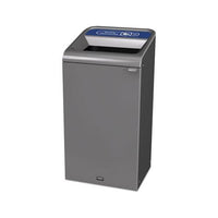Configure Indoor Recycling Waste Receptacle, 23 Gal, Gray, Mixed Recycling