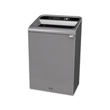 Configure Indoor Recycling Waste Receptacle, 33 Gal, Gray, Landfill