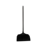 Lobby Pro Upright Dustpan, W-wheels, 12 1-2 ", Polypropylene W-vinyl Coat, Black