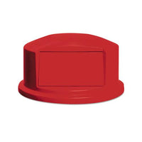 Round Brute Dome Top With Push Door, 24.81w X 12.63h, Red