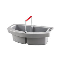 Maid Caddy, 2-compartment, 16w X 9d X 5h, Gray