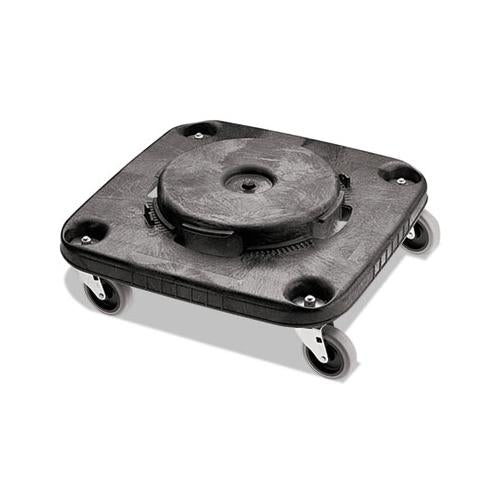 Brute Container Square Dolly, 250 Lb Capacity, 17.25 X 6.25, Black