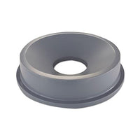 Round Brute Funnel Top Receptacle, 22.38w X 5h, Gray