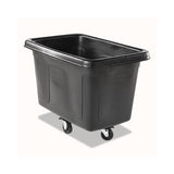 Cube Truck, Rectangular, 300 Lb Capacity, Black