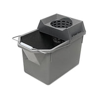 Pail-strainer Combination, 15qt, Steel Gray