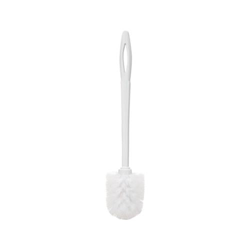 Toilet Bowl Brush, 14 1-2", White, Plastic