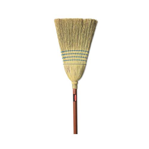 Warehouse Corn-fill Broom, 38-in Handle, Blue