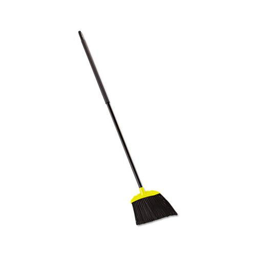 Jumbo Smooth Sweep Angled Broom, 46" Handle, Black-yellow