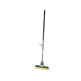 Steel Roller Sponge Mop, Bronze Handle W-12" Wide Yellow Sponge