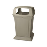 Ranger Fire-safe Container, Square, Structural Foam, 45 Gal, Beige