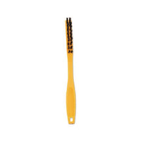 Synthetic-fill Tile & Grout Brush, 8 1-2" Long, Yellow Plastic Handle