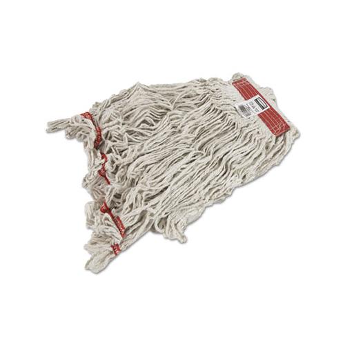 Swinger Loop Wet Mop Heads, Cotton-synthetic, White, Large, 6-carton