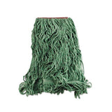 Super Stitch Blend Mop Heads, Cotton-synthetic, Green, Large