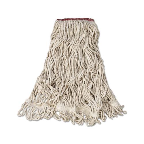 Super Stitch Blend Mop Head, Large, Cotton-synthetic, White, 6-carton