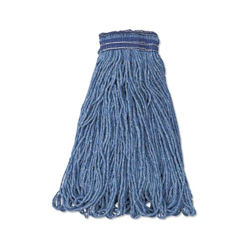 Universal Headband Mop Head, Cotton-synthetic, 24oz, Blue, 12-carton