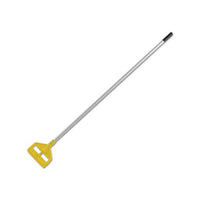 Invader Aluminum Side-gate Wet-mop Handle, 60", Gray-yellow