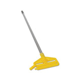 Invader Aluminum Side-gate Wet-mop Handle, 1 Dia X 60, Gray-yellow