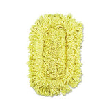 Trapper Looped-end Dust Mop Head, 12 X 5, Yellow, 12-carton