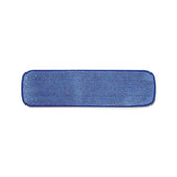 Microfiber Wet Room Pad, Split Nylon-polyester Blend, 18", Blue, 12-carton