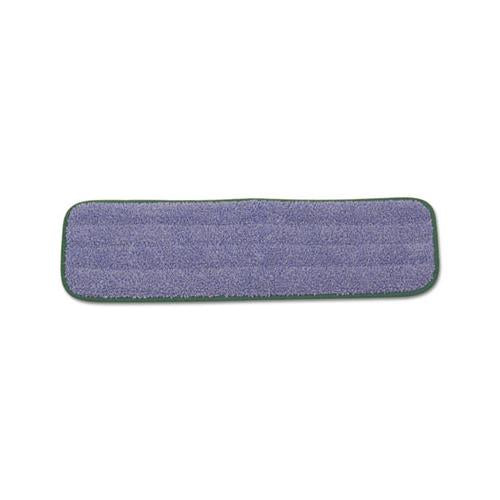 Microfiber Wet Mopping Pad, 18 1-2" X 5 1-2" X 1-2", Green, 12-carton