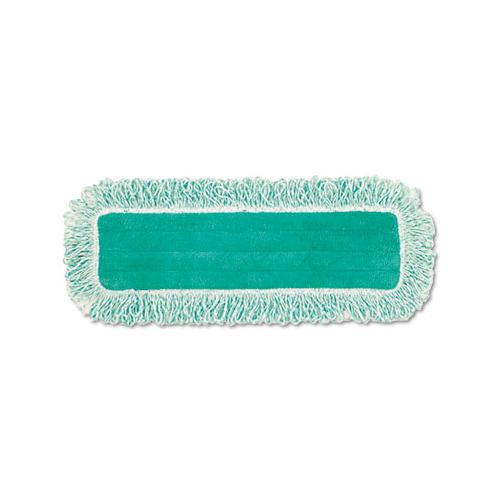 Dust Pad With Fringe, Microfiber, 18" Long, Green, 6-carton